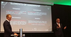 Delivering the Leadership and Teamwork session with Mark Donaldson VC