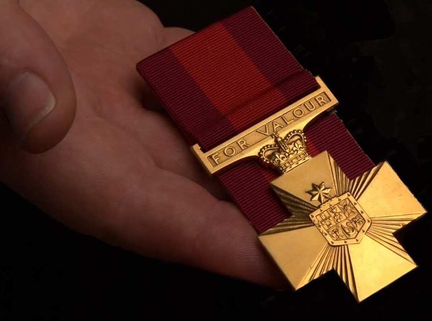 Australian Cross of Valour being presented